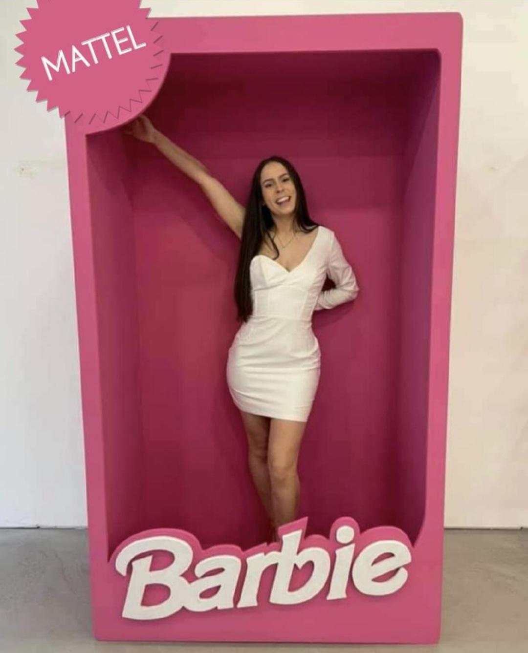 Barbie Double Photo Booth Selfie Prop Mdf Box Life Size 2 Person 6 8ft 